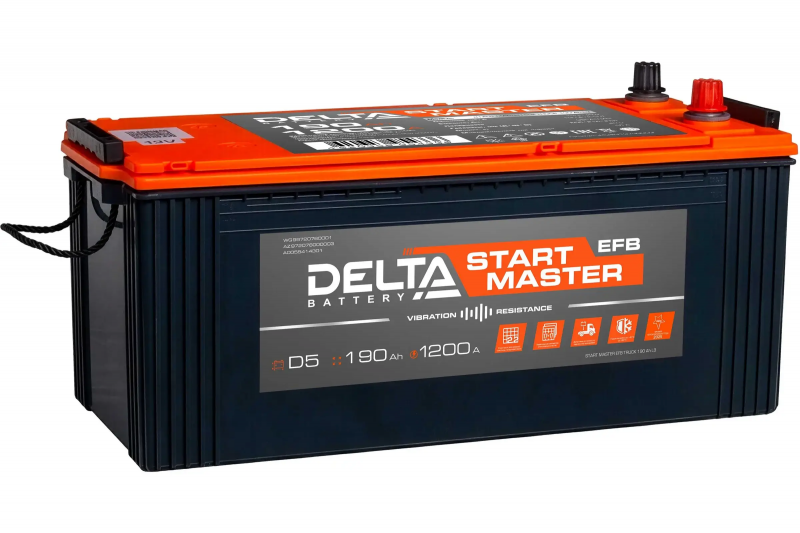 Аккумулятор DELTA START MASTER EFB TRUCK 190 А/ч