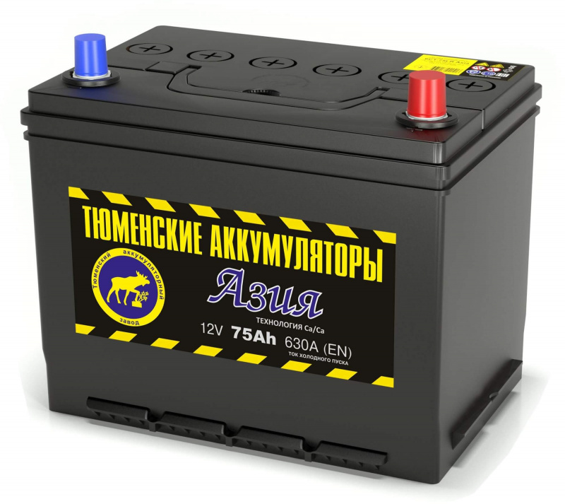Аккумулятор Тюмень Азия 6ст-75 о.п.