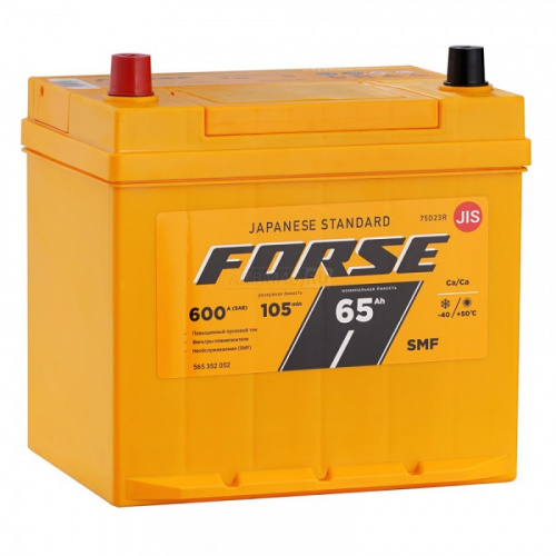 Аккумулятор FORSE Asia 6ст-65 VL 0/1